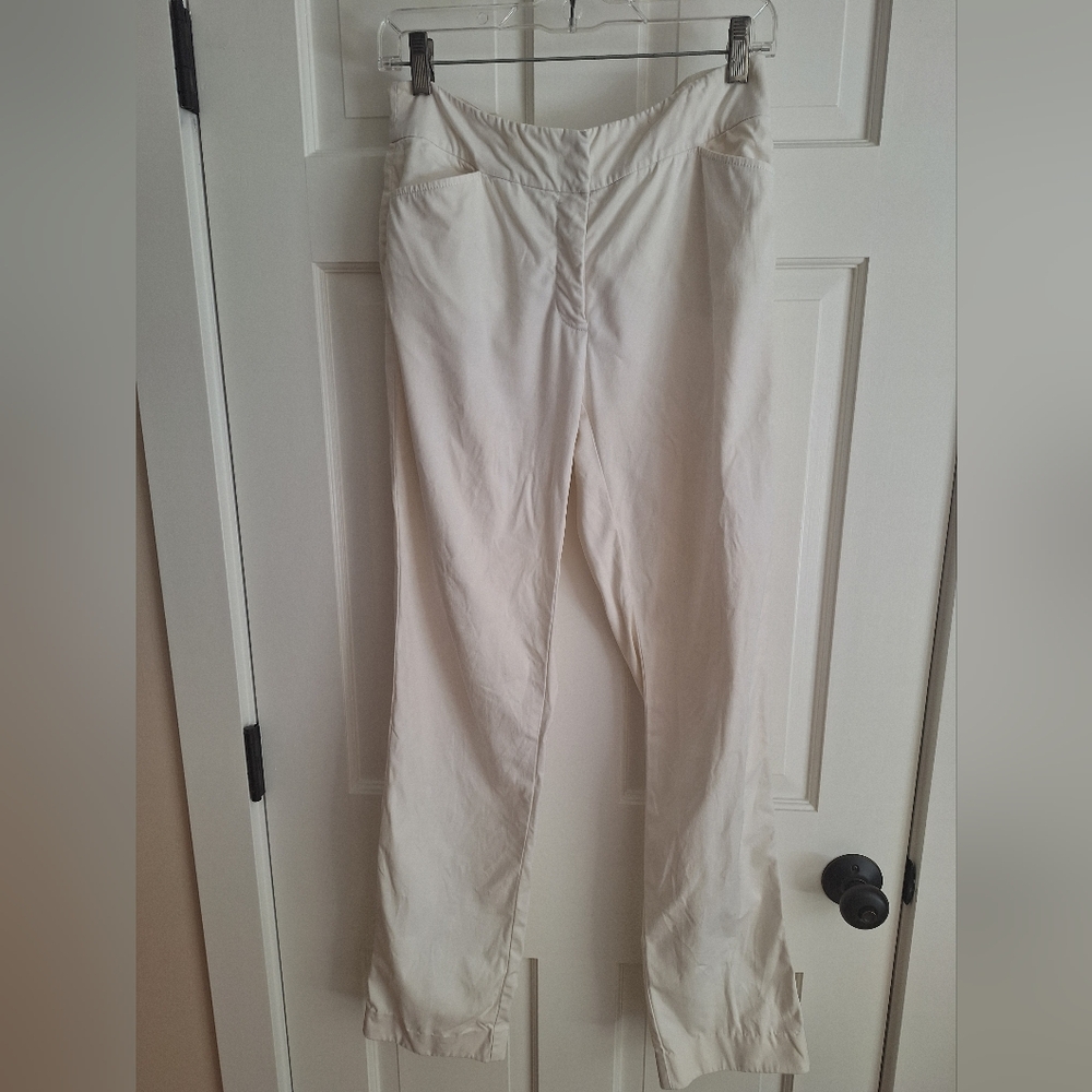 Eileen Fisher white cotton pants
